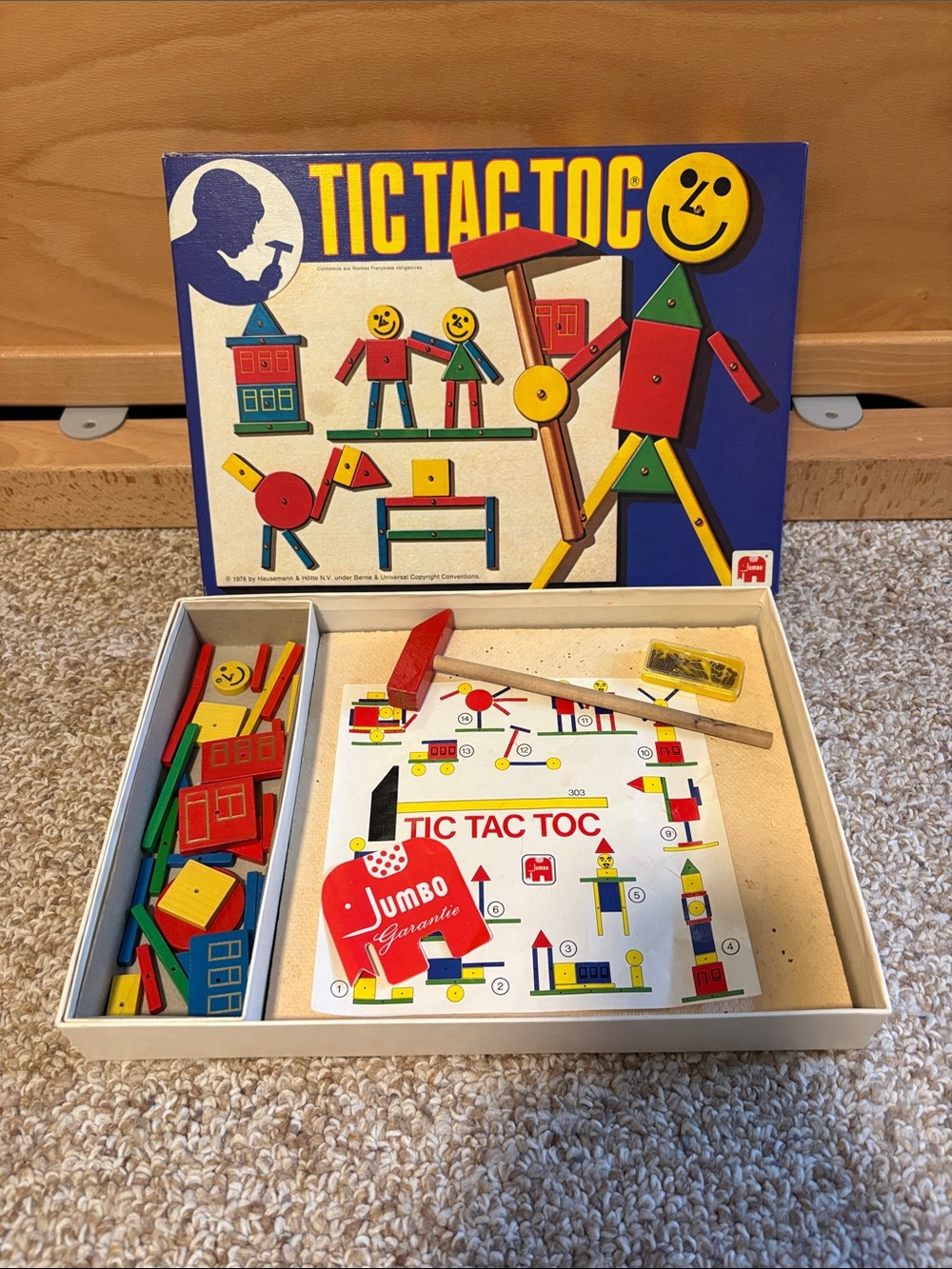 Vintage TIC TAC TOC Game by Hausemann & Hotte - 1978